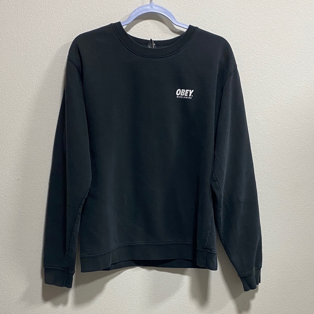 OBEY | Size Medium Black “Los Angeles” Graphic Crewneck Sweatshirt‎ - Picture 3 of 10